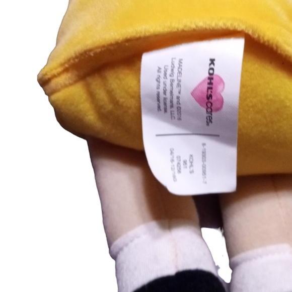 Kohl's Cares Madeline Plush Stuffed Doll. 13” with Yellow Dress Red Hair. NWOT. - Picture 6 of 6